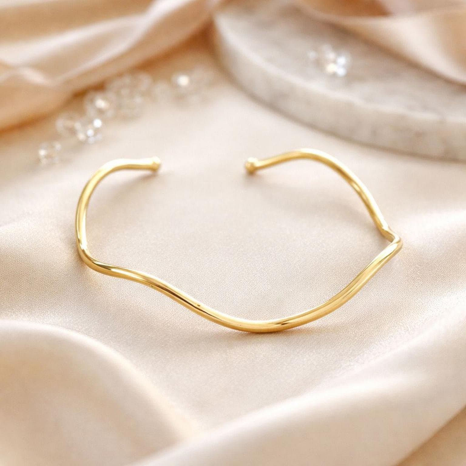 Bracelete Orgânico Dourado 3