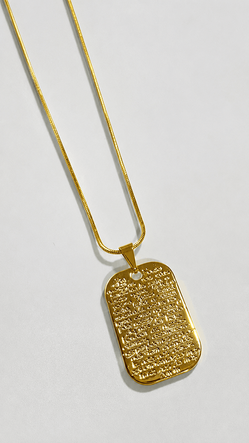 Colar Placa Oração Pai Nosso 4