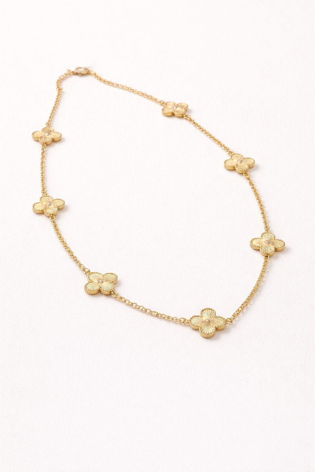 Colar Trevo Dourado 4